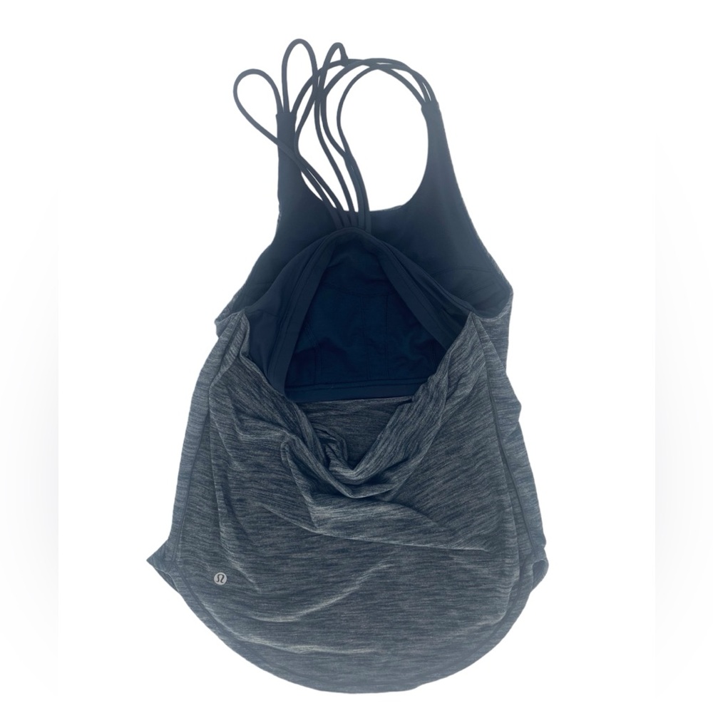 LULULEMON | Raise The Barre Tank | Deep Heathered Navy | Size 4 - Picture 6 of 8